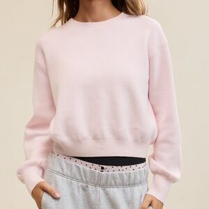 Aerie Cropped Crew Sweater